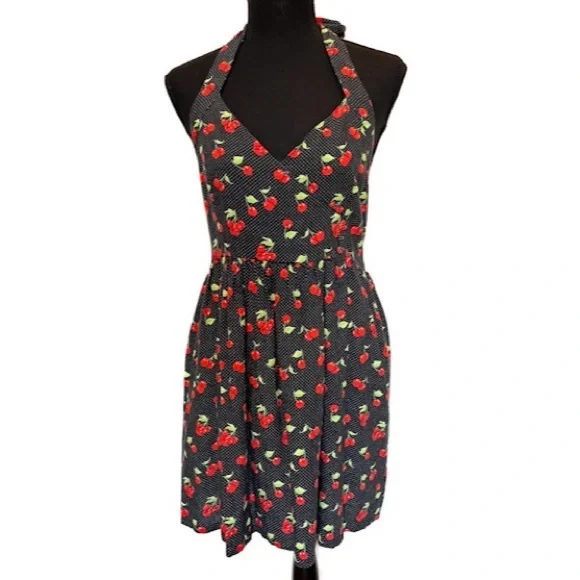 Urban Outfitters | Dresses | Urban Outfitters Cherry Print Halter Dress  Size Medium | Poshmark